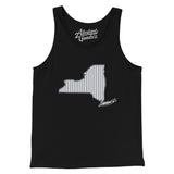 New York Pinstripes Men/Unisex Tank Top-Allegiant Goods Co. Vintage Sports Apparel
