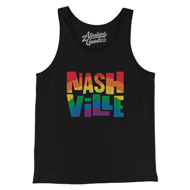 Nashville Tennessee Pride Men/Unisex Tank Top-Allegiant Goods Co. Vintage Sports Apparel