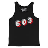 Portland 503 Area Code Men/Unisex Tank Top-Allegiant Goods Co. Vintage Sports Apparel