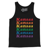 Kansas Pride Men/Unisex Tank Top-Allegiant Goods Co. Vintage Sports Apparel