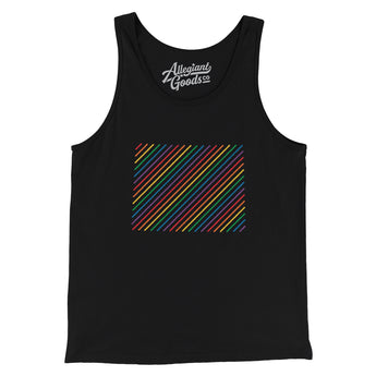 Wyoming Pride State Men/Unisex Tank Top-Allegiant Goods Co. Vintage Sports Apparel