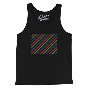 Wyoming Pride State Men/Unisex Tank Top-Allegiant Goods Co. Vintage Sports Apparel