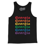 Georgia Pride Men/Unisex Tank Top-Allegiant Goods Co. Vintage Sports Apparel