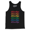 Alaska Pride Men/Unisex Tank Top-Black-Allegiant Goods Co. Vintage Sports Apparel