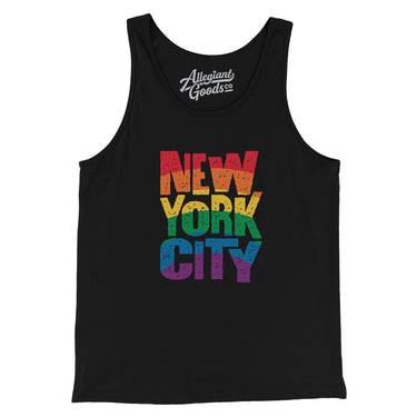 New York City Pride Men/Unisex Tank Top-Allegiant Goods Co. Vintage Sports Apparel