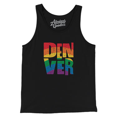 Denver Colorado Pride Men/Unisex Tank Top-Allegiant Goods Co. Vintage Sports Apparel
