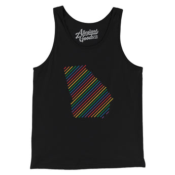 Georgia Pride State Men/Unisex Tank Top-Allegiant Goods Co. Vintage Sports Apparel