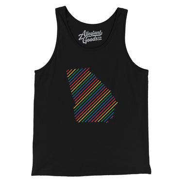 Georgia Pride State Men/Unisex Tank Top-Allegiant Goods Co. Vintage Sports Apparel