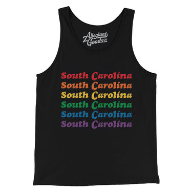 South Carolina Pride Men/Unisex Tank Top-Allegiant Goods Co. Vintage Sports Apparel