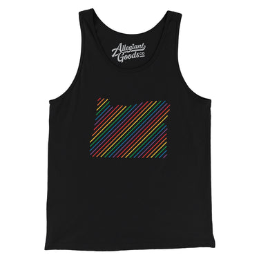 Oregon Pride State Men/Unisex Tank Top-Allegiant Goods Co. Vintage Sports Apparel