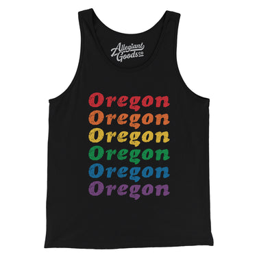 Oregon Pride Men/Unisex Tank Top-Allegiant Goods Co. Vintage Sports Apparel