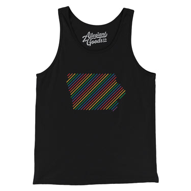Iowa Pride State Men/Unisex Tank Top-Allegiant Goods Co. Vintage Sports Apparel