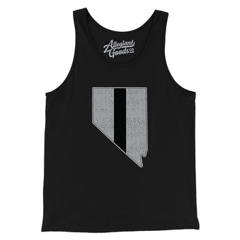 Nevada Helmet Stripe Men/Unisex Tank Top-Allegiant Goods Co. Vintage Sports Apparel