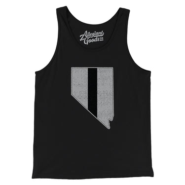 Nevada Helmet Stripe Men/Unisex Tank Top-Allegiant Goods Co. Vintage Sports Apparel