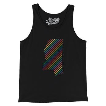 Mississippi Pride State Men/Unisex Tank Top-Allegiant Goods Co. Vintage Sports Apparel