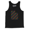 Utah Pride State Men/Unisex Tank Top-Black-Allegiant Goods Co. Vintage Sports Apparel