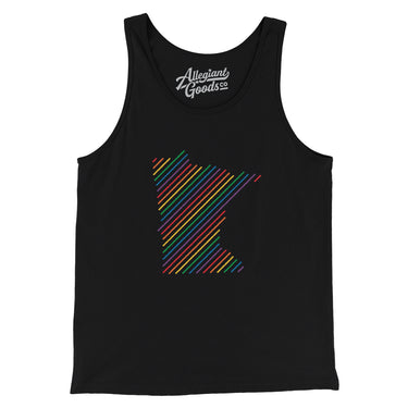 Minnesota Pride State Men/Unisex Tank Top-Allegiant Goods Co. Vintage Sports Apparel