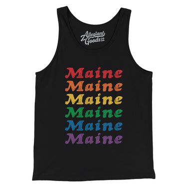 Maine Pride Men/Unisex Tank Top-Allegiant Goods Co. Vintage Sports Apparel