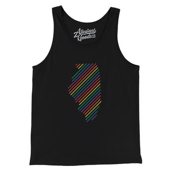 Illinois Pride State Men/Unisex Tank Top-Allegiant Goods Co. Vintage Sports Apparel