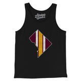 Washington D.C. Helmet Stripes Men/Unisex Tank Top-Allegiant Goods Co. Vintage Sports Apparel