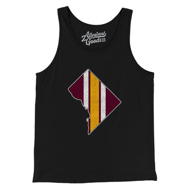 Washington D.C. Helmet Stripes Men/Unisex Tank Top-Allegiant Goods Co. Vintage Sports Apparel