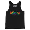 Detroit Michigan Pride Men/Unisex Tank Top-Black-Allegiant Goods Co. Vintage Sports Apparel