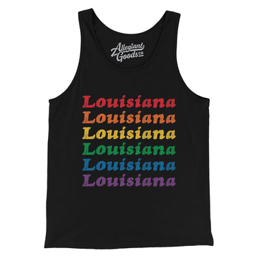 Louisiana Pride Men/Unisex Tank Top-Allegiant Goods Co. Vintage Sports Apparel