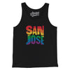 San Jose California Pride Men/Unisex Tank Top-Black-Allegiant Goods Co. Vintage Sports Apparel