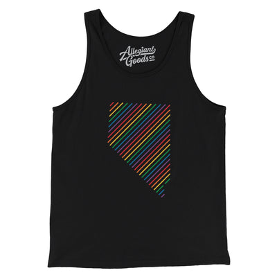 Nevada Pride State Men/Unisex Tank Top-Black-Allegiant Goods Co. Vintage Sports Apparel