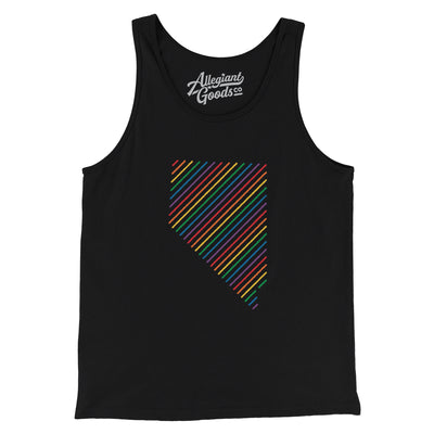 Nevada Pride State Men/Unisex Tank Top-Black-Allegiant Goods Co. Vintage Sports Apparel