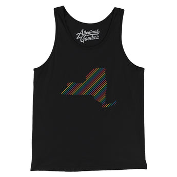 New York Pride State Men/Unisex Tank Top-Allegiant Goods Co. Vintage Sports Apparel