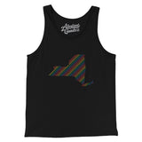 New York Pride State Men/Unisex Tank Top-Allegiant Goods Co. Vintage Sports Apparel