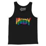 Indianapolis Indiana Pride Men/Unisex Tank Top-Allegiant Goods Co. Vintage Sports Apparel