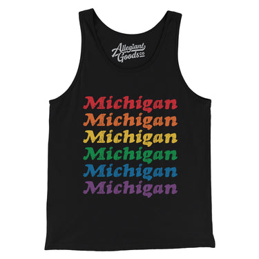 Michigan Pride Men/Unisex Tank Top-Allegiant Goods Co. Vintage Sports Apparel
