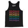 Michigan Pride Men/Unisex Tank Top-Black-Allegiant Goods Co. Vintage Sports Apparel