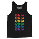 Ohio Pride Men/Unisex Tank Top-Black-Allegiant Goods Co. Vintage Sports Apparel