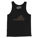 Virginia Pride State Men/Unisex Tank Top-Allegiant Goods Co. Vintage Sports Apparel