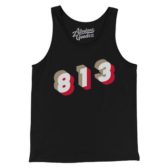 Tampa 813 Area Code Men/Unisex Tank Top-Allegiant Goods Co. Vintage Sports Apparel
