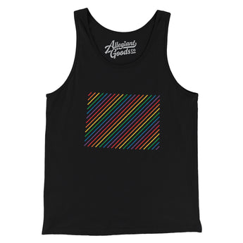Colorado Pride State Men/Unisex Tank Top-Allegiant Goods Co. Vintage Sports Apparel