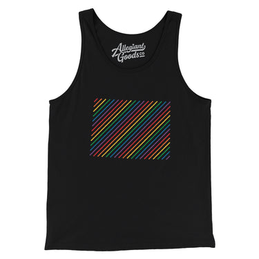 Colorado Pride State Men/Unisex Tank Top-Allegiant Goods Co. Vintage Sports Apparel