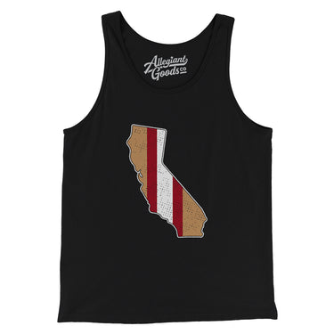 California Helmet Stripes Men/Unisex Tank Top-Allegiant Goods Co. Vintage Sports Apparel