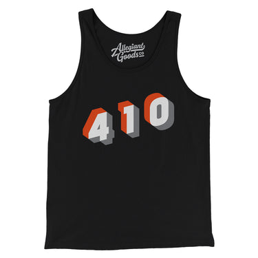 Baltimore 410 Area Code Men/Unisex Tank Top-Allegiant Goods Co. Vintage Sports Apparel