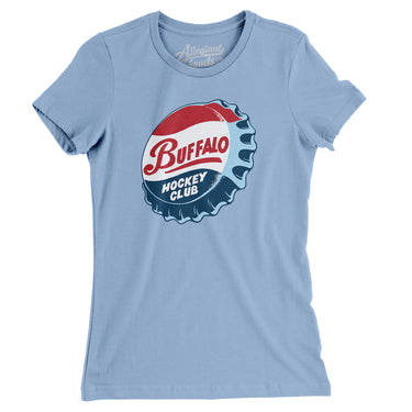 Buffalo Bison Hockey Women's T-Shirt-Allegiant Goods Co. Vintage Sports Apparel
