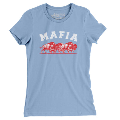 Buffalo Bills Mafia Women's T-Shirt-Baby Blue-Allegiant Goods Co. Vintage Sports Apparel