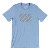Iowa Pride State Men/Unisex T-Shirt-Baby Blue-Allegiant Goods Co. Vintage Sports Apparel