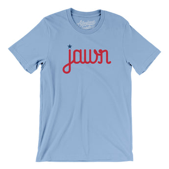 Baseball Jawn Men/Unisex T-Shirt-Baby Blue-Allegiant Goods Co. Vintage Sports Apparel
