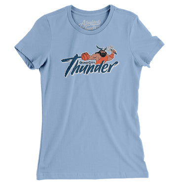 Quad City Thunder Basketball Women's T-Shirt-Allegiant Goods Co. Vintage Sports Apparel