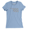 Oklahoma Pride State Women's T-Shirt-Baby Blue-Allegiant Goods Co. Vintage Sports Apparel