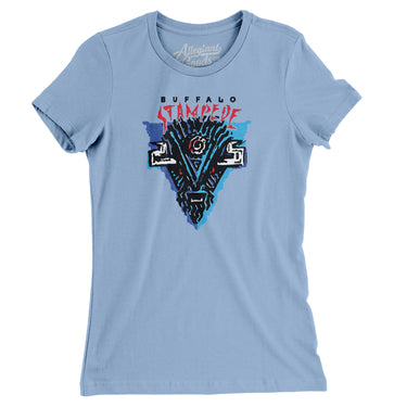 Buffalo Stampede Roller Hockey Women's T-Shirt-Allegiant Goods Co. Vintage Sports Apparel
