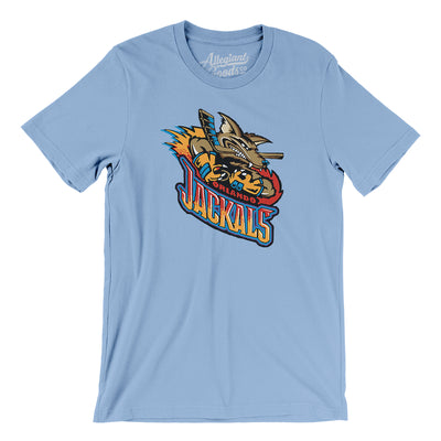 Orlando Jackals Roller Hockey Men/Unisex T-Shirt-Baby Blue-Allegiant Goods Co. Vintage Sports Apparel